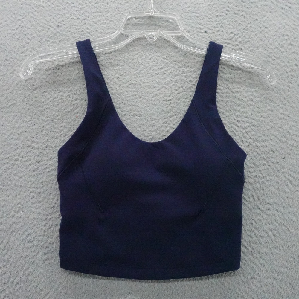 Calia‎ Inspire Scoop Neck Tank Womens XS Opulent Blue Cropped Yoga Top NEW